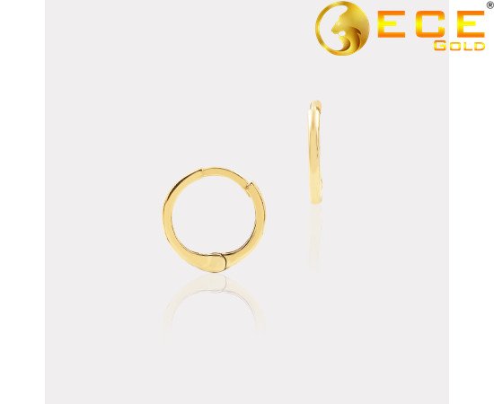 Sarı Altın Halka Küpe - Çap 1.6 cm Sarı Altın Halka Küpe - Çap 1.6 cm