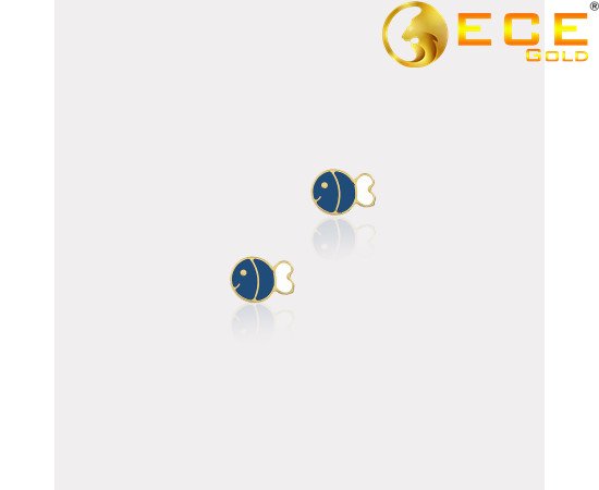 Sarı Altın Balık Çocuk Küpe Sarı Altın Balık Çocuk Küpe