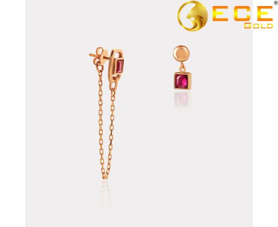 Aura Ayın Taşı Ruby Küpe Aura Ayın Taşı Ruby Küpe